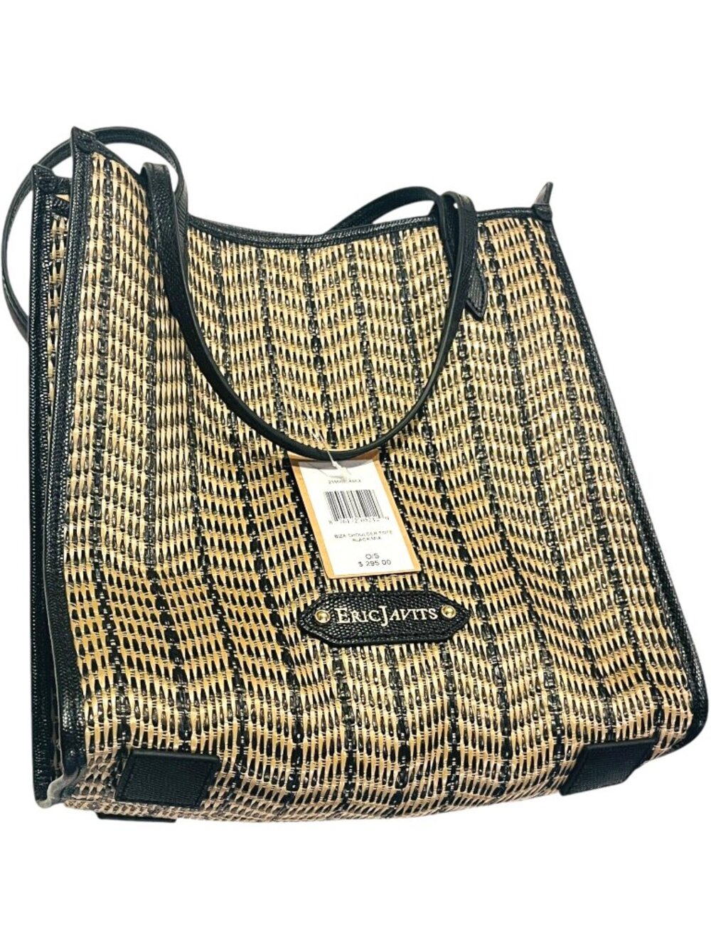 ERIC JAVITS New York - Biza Shoulder Tote Black Mix - NEW with Tags